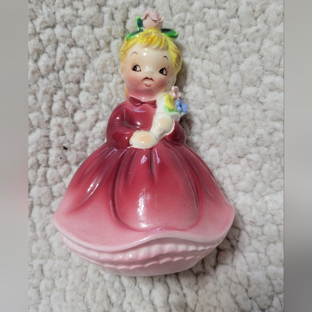 Pink Hand Painted Figurine